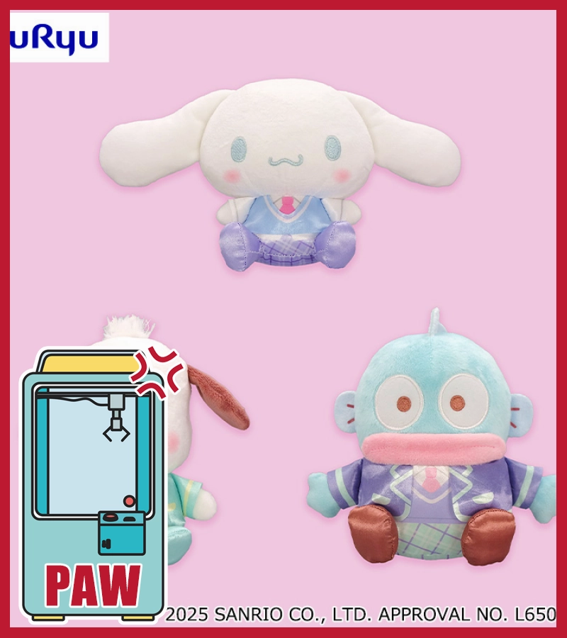 Respect Earn Skill Mastery ???Paw Game -  Sanrio Ichigo Shimbun Sweet Squad Plush Set