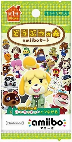 "Animal Crossing" amiibo Card Vol.1 1BOX (50 pack set) Store Front Compassion Demonstrate