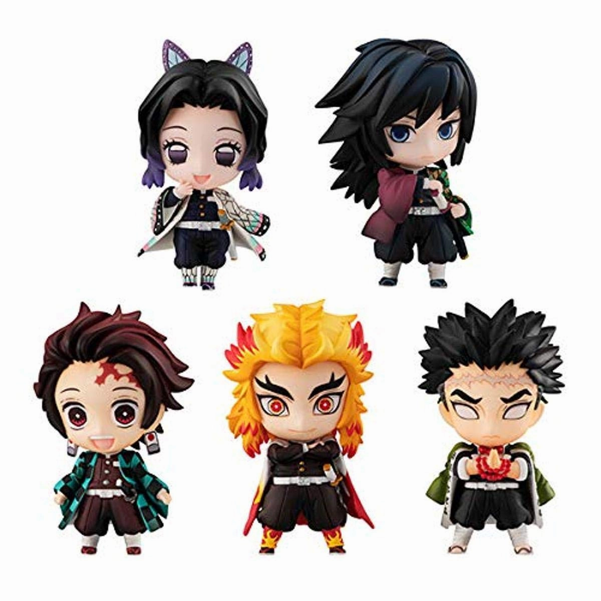PVC Toy Premium Article "Demon Slayer: Kimetsu no Yaiba" Tanjiro & Pillars Mascot Set A
