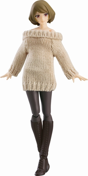 Toy Figurine Hobby Figure "figma Styles" figma#574 Female Body (Chiaki) with Off-the-Shoulder Sweater Dress
