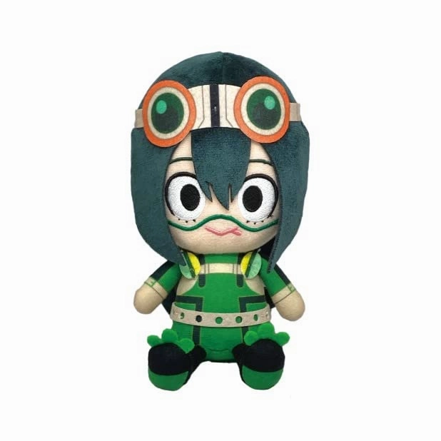 "My Hero Academia" Chibi Plush Asui Tsuyu Display Base Handmade Sculpture