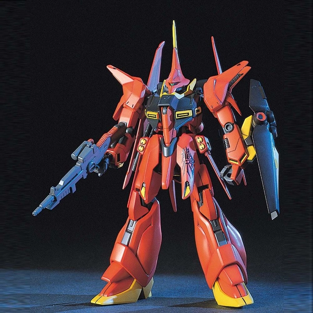 Gundam 1/144 HGUC #015 Gundam ZZ AMX-107 Bawoo Model Kit Sports Figure Decorative Accent