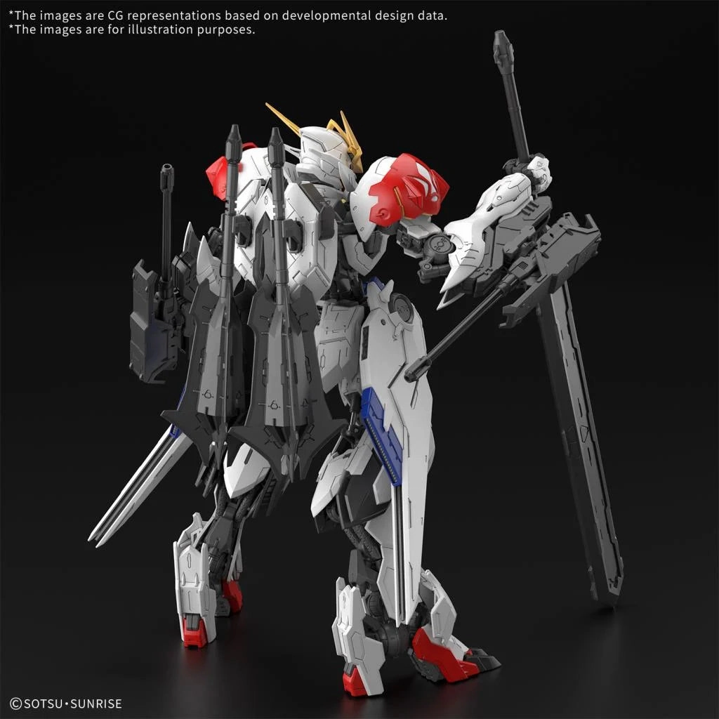 Gundam 1/100 MG IBO ASW-G-08 Gundam Barbatos Lupus Iron Blooded Orphans Model Kit Coastal Decor Famous Scientist