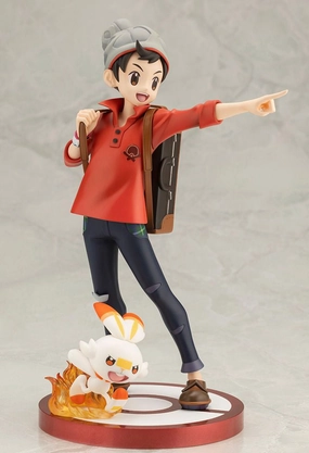 Art Model Kotobukiya 1/8 ArtFXJ Pokemon Victor with Scorbunny Scale Figure Statue PV315