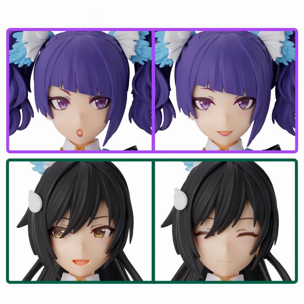 Bandai 30 Minutes Sisters 30MS The Idolmaster: Shiny Colors Option Hair Style & Face Parts (Mamimi Tanaka & Sakuya Shirase) Accesory Model Kit Gaming Collection
