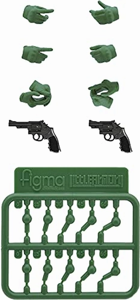 Character Toy LittleArmory-OP07 figma Tactical Gloves 2 Revolver Set (Green)