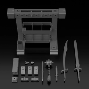Display Shelf Market Trend Bandai 30 Minutes Fantasy 30MF 1/144 Item Shop 3 (Weapon Option) Accessory Model Kit