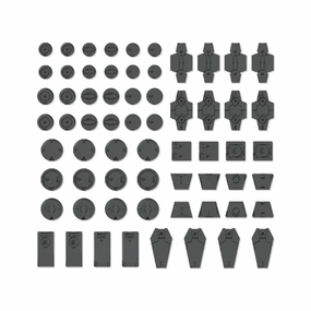 Decorative Accent Bandai 30 Minutes Missions 30MM #09 1/144 Customize Material Decoration Parts 1 (Gray) Model Kit