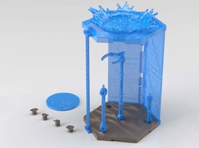 Action figure Bandai 30 Minutes Missions Customize Scene Base #05 Stand (Water Field Ver.) for 1/144 Scale Model Kit