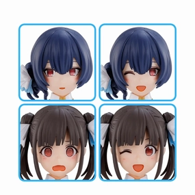 Bandai 30 Minutes Sisters 30MS The Idolmaster: Shiny Colors Option Hair Style & Face Parts (Chiyoko Sonoda & Rinze Morino) Accesory Model Kit Metallic Finish Assembly Required