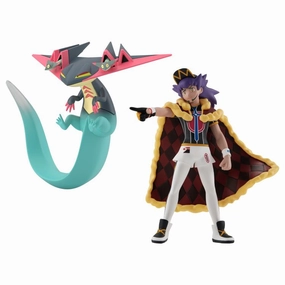 Fantasy Art Bandai Pokemon Scale World Galar Region Leon and Dragapult (Dande and Dorapult) 2-Pack Trading Figure Set