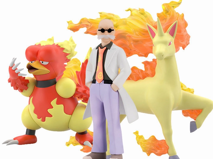 Bandai Pokemon Scale World Kanto Region Blaine, Rapidash and Magmar (Katsura, Gallop and Boober) 3-Pack Trading Figure Set Kitchen Decor