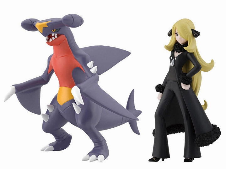 Bandai Pokemon Scale World Sinnoh Region Cynthia and Garchomp (Shirona and Gaburias) 2-Pack Trading Figure Set Enthusiast Grade Free Shipping