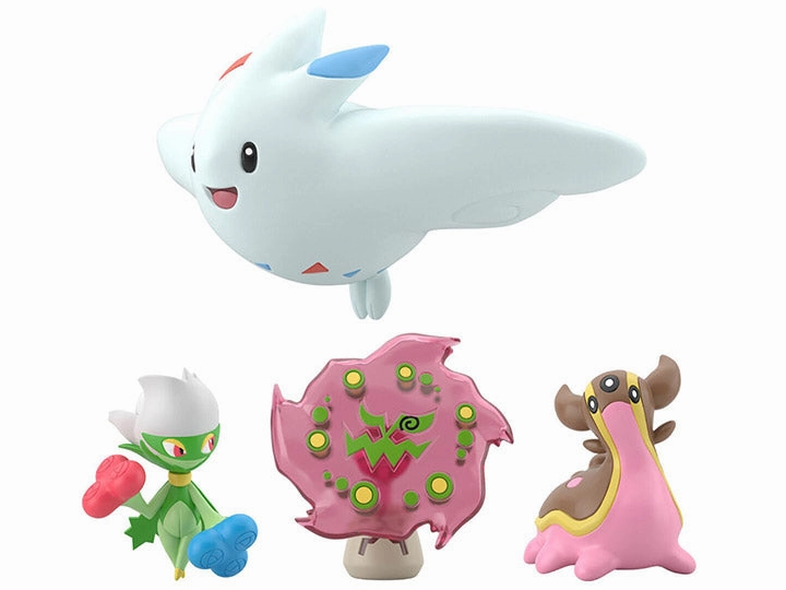 Branded Product Vintage Collectible Bandai Pokemon Scale World Sinnoh Region Roserade, Gastrodon, Spiritomb & Togekiss 4-Pack Trading Figure Set