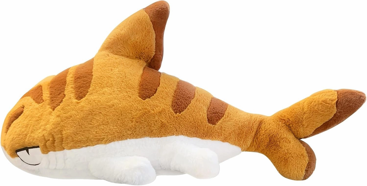 Shark Kitty Shark Cat Plush Doll - Big Orange Shark Cat 70cm Organic Cotton