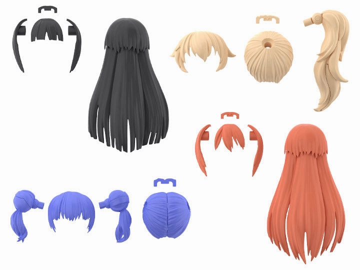 Bandai 30 Minutes Sisters 30MS Option Hair Style Parts Vol. 3 Accesory Kit (Box/4) Blind Bag Collectible Item