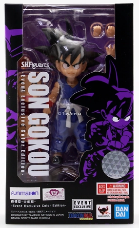 SDCC 2019 Bandai S.H. Figuarts Dragon Ball Z Son Gokou Kid Goku Blue Exclusive Designer Statue Animal Figure