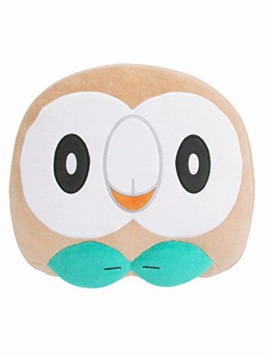 "Pokemon" Mochifuwa Cushion PZ19 Rowlet Face Exclusive Drop Display Random Drop Display