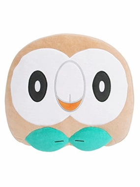 "Pokemon" Mochifuwa Cushion PZ19 Rowlet Face Exclusive Drop Display Random Drop Display