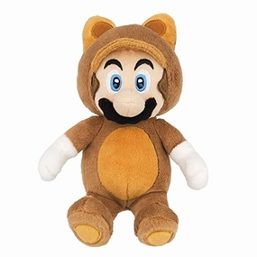 Collector's Series Opening Super Mario 3D Land Plush Tanooki Mario (S Size)
