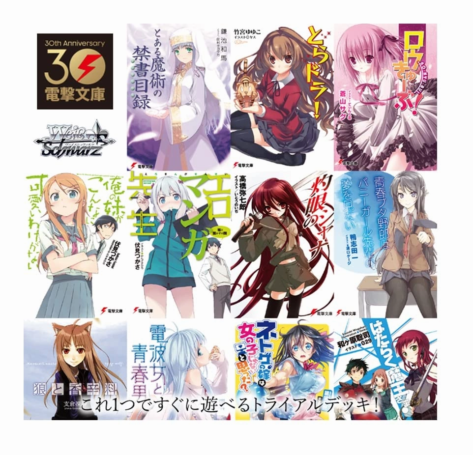 Mystery Series Display Collector's Series Series Weiss Schwarz Trial Deck Dengeki Bunko Weiss Side