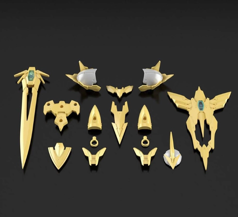 Holiday themed Bandai 30 Minutes Fantasy 30MF A-01 1/144 Class-Up Armor (Liber Holy Knight) Accessory Model Kit