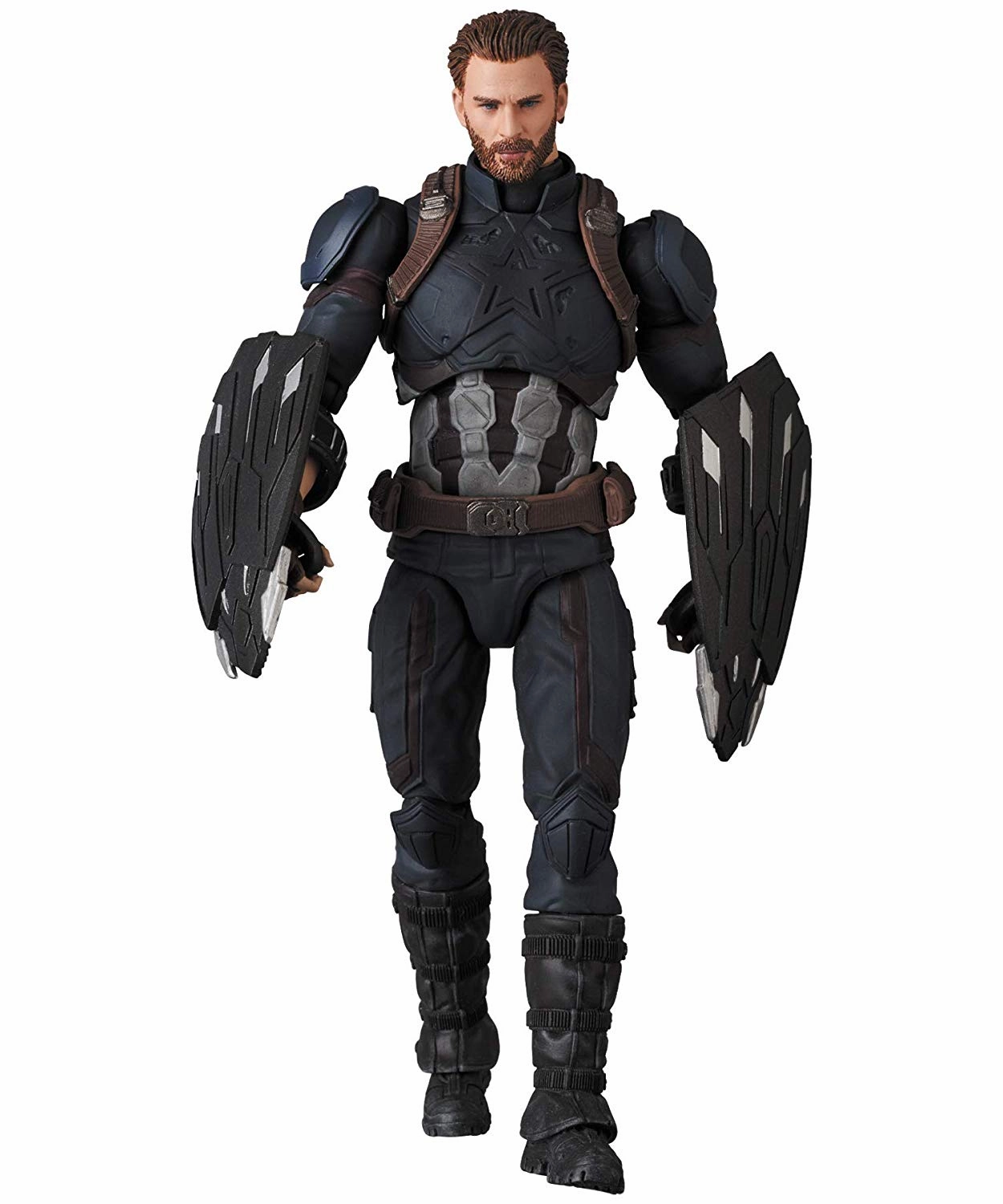 PVC Figure Augmented reality Avengers: Infinity War - Captain America - Mafex No.122 - Infinity War Ver. (Medicom Toy)