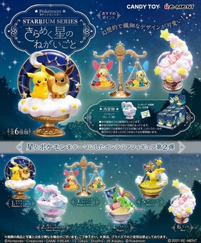Limited Figure Sculpture Art Re-Ment Pokemon Starrium Series (Glittering Stars' Wishes) Trading Figures Box Set of 6