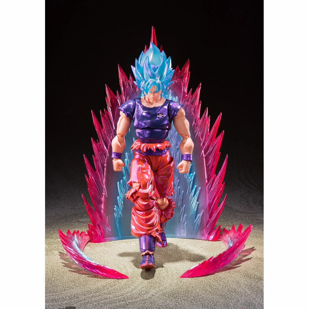 S.H. Figuarts Dragon Ball Super Saiyan God Super Saiyan Son Goku Kaio-Ken Event Exclusive Color Edition Action Figure Dog Statue High Quality