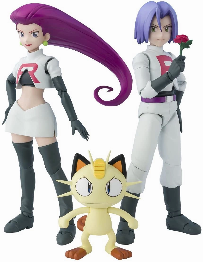Display Cabinet S.H. Figuarts Pokemon The Movie 20 Team Rocket Jesse James Meowth SHELFWARE