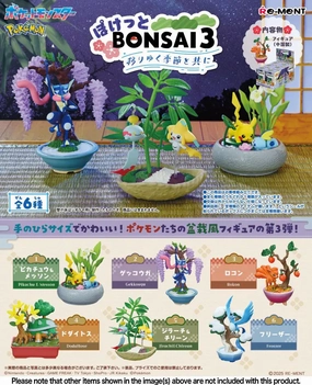 Designer Sculpture Re-Ment Pokemon Bonsai 3 With The Changing Seasons Assortment Trading Figures Box Set of 6
