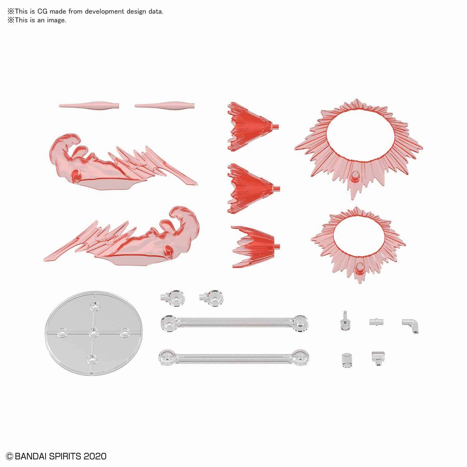 Chase Variant Niche Interest Bandai 30 Minutes Missions Customize Effect #8 Action Image Ver. (Red) Accessory Effect Kit