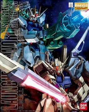 Movie Character Gundam 1/100 MG Seed Launcher & Sword Strike Gundam O.M.N.I. Enforcer GAT-X105 Model Kit
