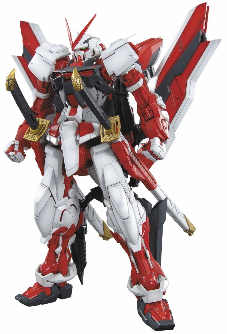 Gundam 1/100 MG Seed Vs Astray MBF-02KAI Gundam Astray Red Frame Custom (Kai) Model Kit Realistic Art