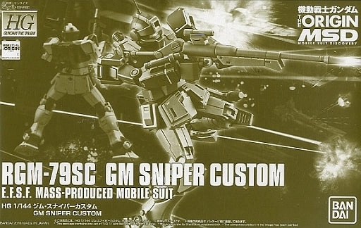 Generational Gift Graffiti Figure Gundam 1/144 HG The Origin RGM-79SC GM Sniper Custom Model Kit Exclusive
