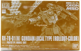 Gundam 1/144 HG The Origin RX-78-01[N] Gundam Local Type (Rollout Color) Model Kit Exclusive Social media Marvel Universe