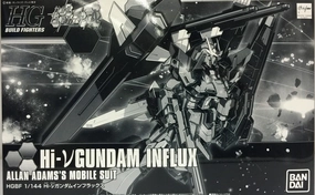 Anime Toy Gundam 1/144 HGBF Hi-V Nu Gundam Influx Allan Adam's Model Kit P-Bandai Build Fighters Try Model Kit Exclusive