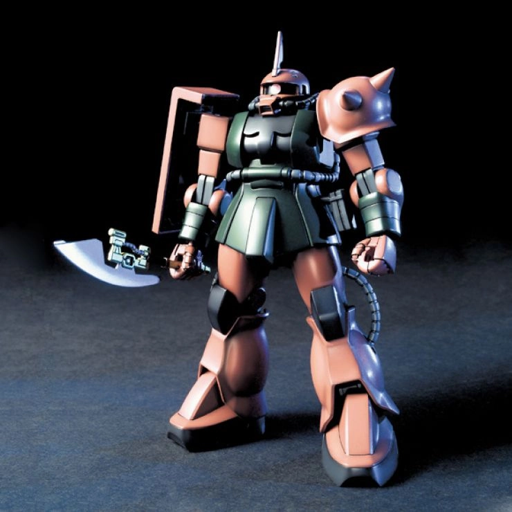 Mini Statue Airplane Replica Gundam 1/144 HGUC #034 Gundam 0079 MS-06FS Zaku II FS (Garma Zabi Custom) Model Kit