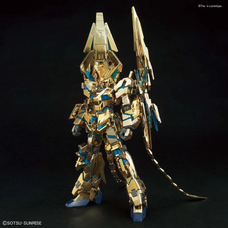 Gundam 1/144 HGUC #216 Gundam Narrative RX-0 Unicorn Gundam 03 Phenex (Destroy Mode) [Narrative Ver.] Gold Coating Model Kit Robot Model