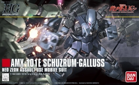 Classroom Decor Gundam 1/144 HGUC AMX-101E Schuzrum Galluss Unicorn Model Kit