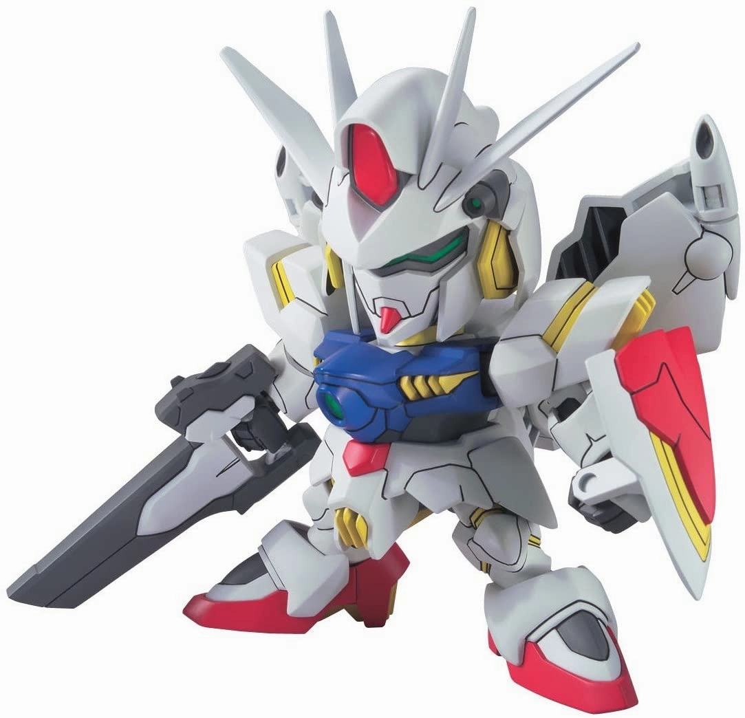 Holiday themed Silver Coated Gundam SD BB 374 Gundam Legilis Mobile Suit Model Kit