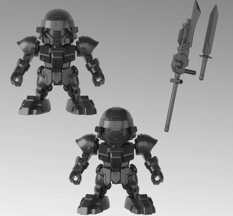 Articulated Statue Gundam SDSS #028 Sangoku Soketsuden Bu Dui Bing Model Kit