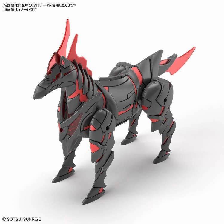 Gundam SDW #07 Gundam World Heroes War Horse Model Kit Chrome Plated