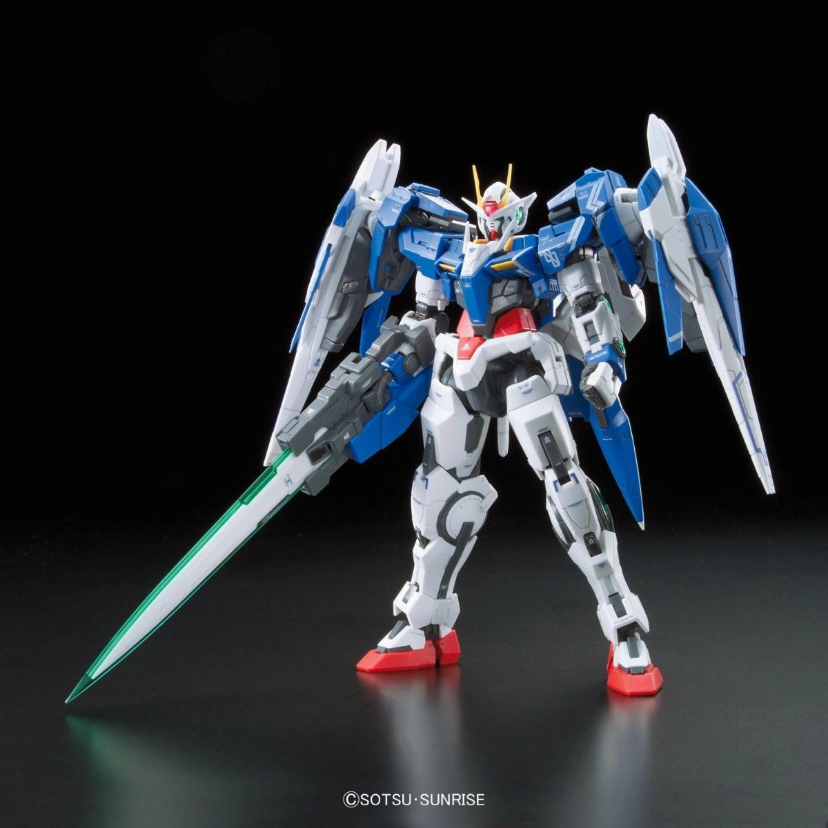 hand crafted Gundam 1/144 RG #18 Gundam 00 GN-0000 GNR-010 00 Raiser Model Kit
