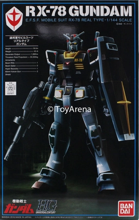 Master Collector Alternate Costume Gundam 1/144 HGUC RX-78-2 Gundam Real Type Ver. Model Kit Exclusive