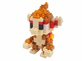Kawada Nanoblock Pokemon Buildable Chimchar Building Blocks Figure Gaming Collection