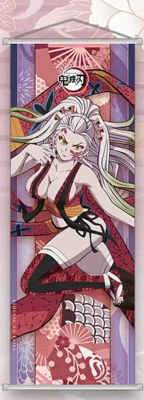 Fantasy Figure Industrial Decor Wall Scroll | Demon Slayer: Kimetsu no Yaiba | Daki C