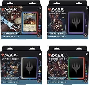 Mystery Drop Display Surprise Unboxing Experience MAGIC: The Gathering Warhammer 40,000 Commander Decks 4 Types (English Ver.)