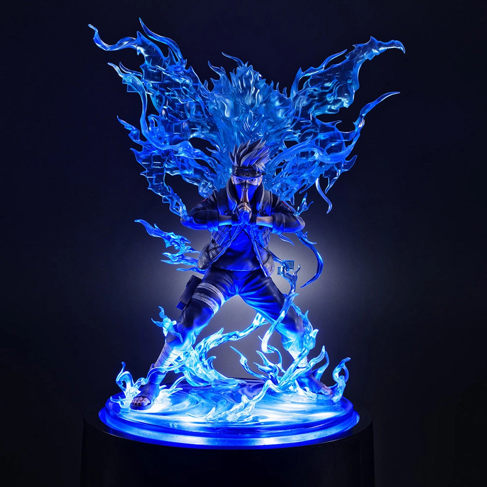 International Icon Robot Article Megahouse G.E.M. Naruto Shippuden Kakashi Hatake (Susano Ver.) with LED Base Scale Statue Figure