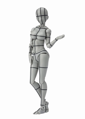 Art Toy Ocean Creature S.H.Figuarts Body-chan -Kentaro Yabuki- Edition Wire Frame (Gray Color Ver.)